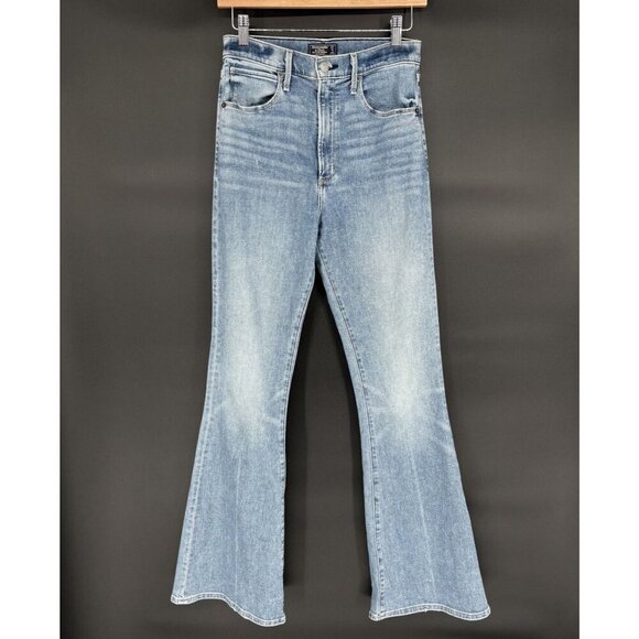 Abercrombie & Fitch Denim - Abercrombie & Fitch Womens High-rise Flare Jeans Size 4 Blue Med Wash Y2k Preppy